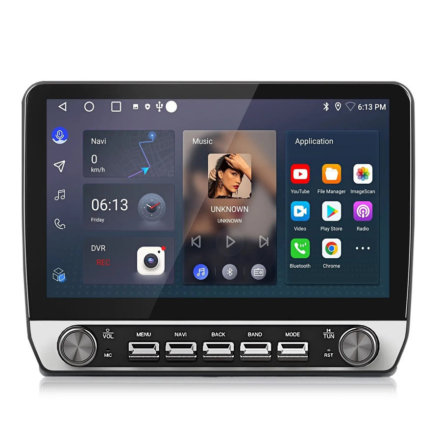 Junsun Autoradio mit 10,1 Zoll Display, GPS und Wi-Fi für Peugeot Boxer, Fiat Ducato und Citroen Jumper (2006-2024), Schwarz - Bild 2