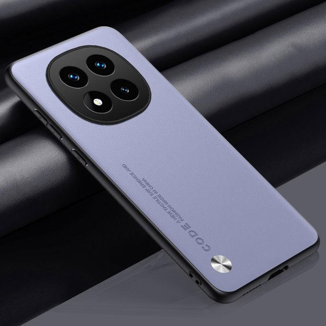 Luxus PU-Lederhülle für Xiaomi Poco X7 und Redmi Note 14 Pro 5G, matte Silikonhülle mit vollem Schutz, Farbe: Lichtlila - Bild 1