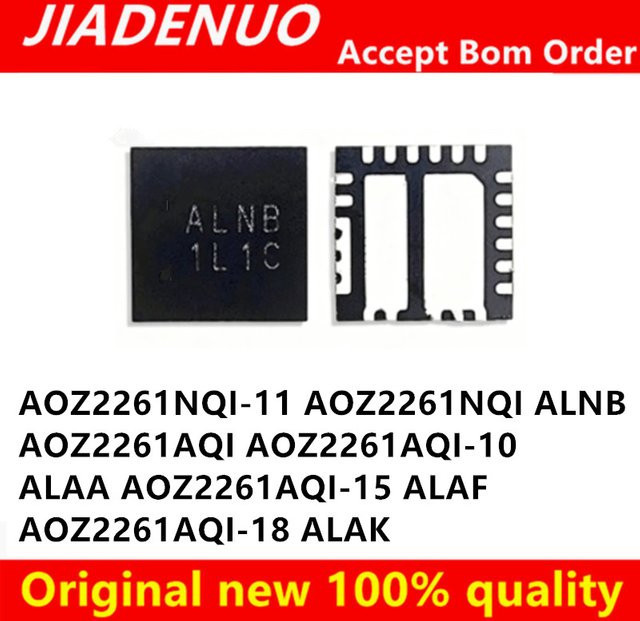 5 Stück JIADENUO AOZ2261NQI QFN-23 Halbleiter in Schwarz - Bild 1