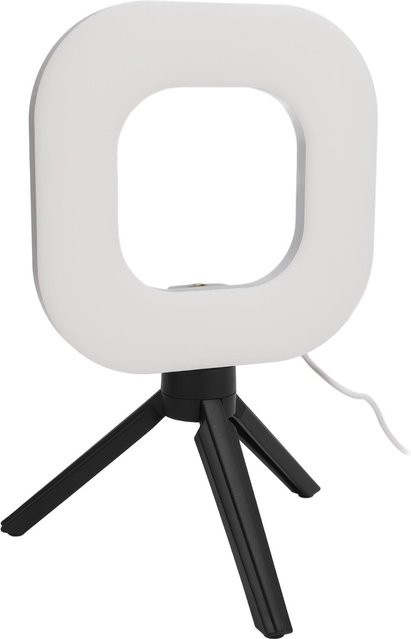 DIYelecs USB Videoleuchte mit 72 LEDs und Stativ, 1500lm Clip-On Laptoplampe in Weiß mit 10 Helligkeitsstufen und 5 Farbtemperaturen - Bild 1