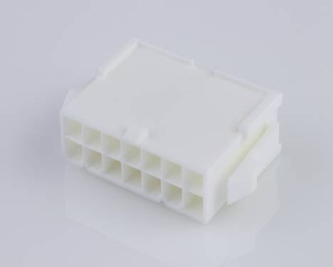 Molex Buchsengehäuse-Kabel in Weiß mit 14 Polen und 4,2 mm Rastermaß - Bild 1