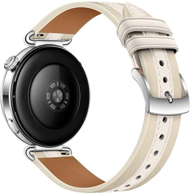 Uhrenarmband Leder, Weiß, 18 mm, Unisex - Bild 1