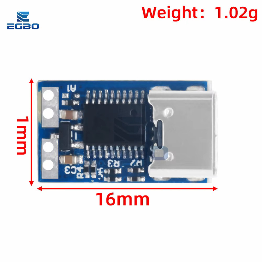 EGBO Typ-C PD Decoy Modul PDC004 zur PD 2.0 und PD 3.0 Trigger Extension in Blau - Bild 2