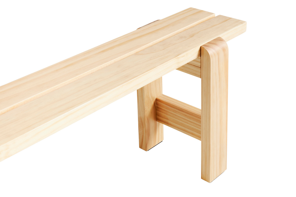 HAY Weekday Bank aus lackiertem Kiefernholz in Beige - Bild 2