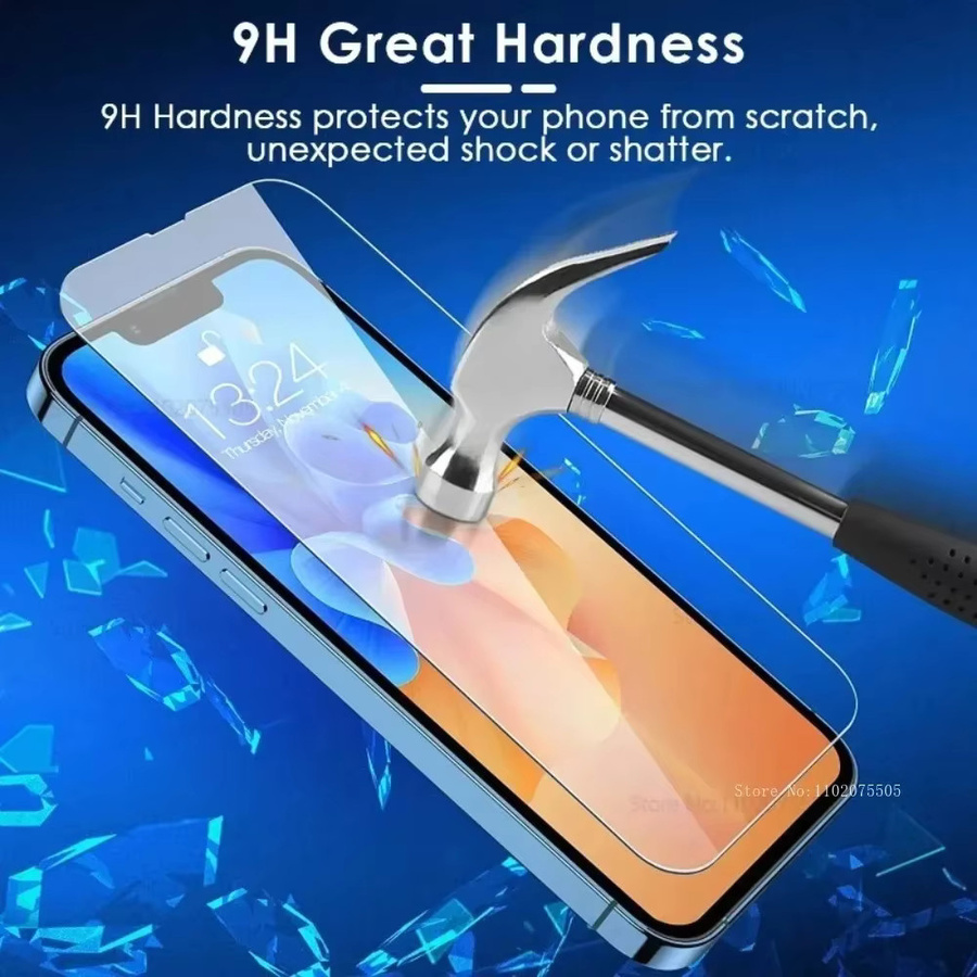DIXSG 2er Set HD-Klarglasfolie aus gehärtetem Glas als Displayschutz für iPhone 17 16 15 14 13 12 11 Pro Max Plus XR XS in Transparent - Bild 2