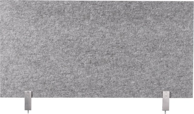 Schreibtisch-Set desktopz Klemme in Grau, B/T/H: 100 x 50 x 1 cm - Bild 1