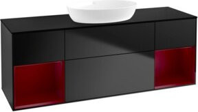 V&B Waschtischunterschrank Finion in Blau lackiert, Breite: 160 cm, Tiefe: 50,1 cm, Höhe: 50,1 cm - Bild 1