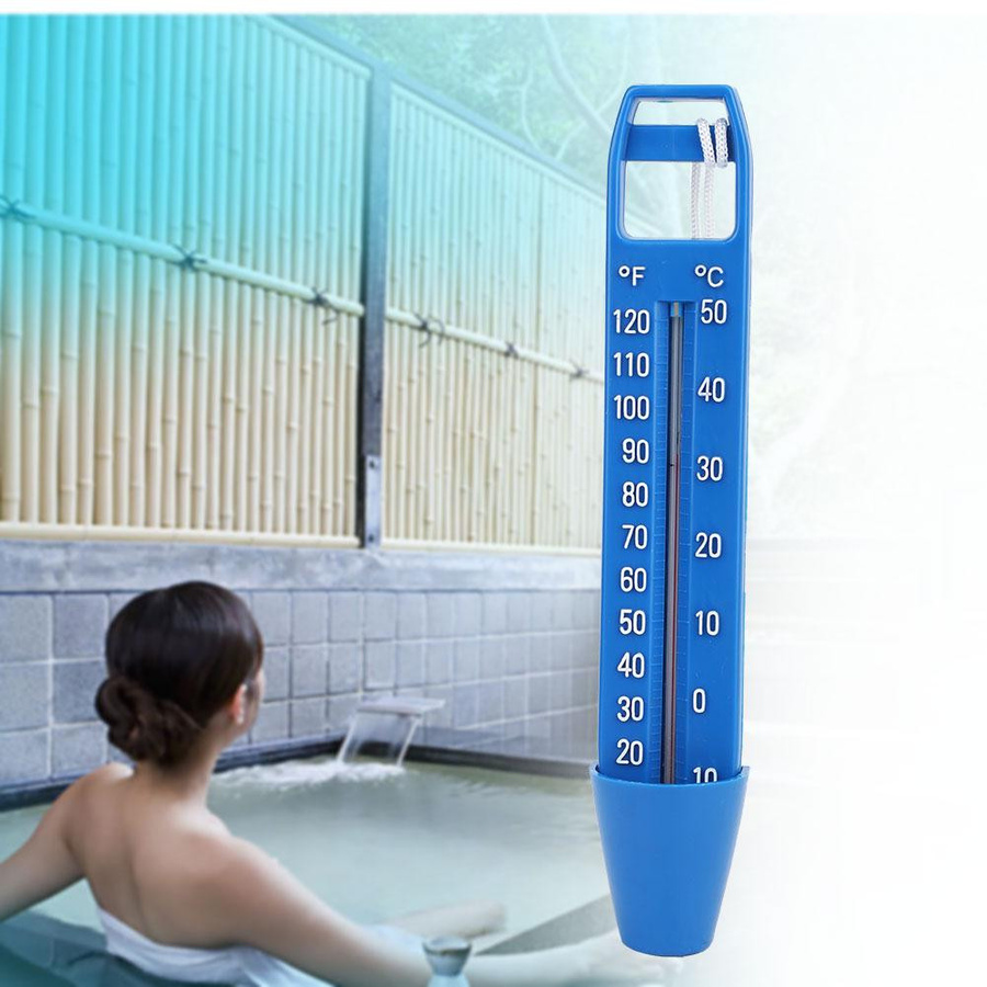 TOMTOP JMS Schwimmendes Thermometer in Blau für Pool, Spa und Badewanne mit Schnur - Bild 3