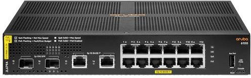 Aruba JL679A#ABB Netzwerk Switch mit 12 Ports und 6600 Mbit/s in Schwarz - Bild 1