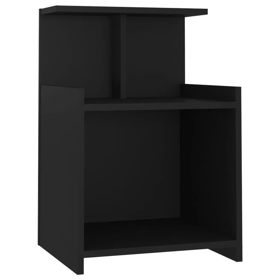 vidaXL Nachttisch aus Holzwerkstoff in Schwarz, B/T/H: 40 x 35 x 60 cm - Bild 2