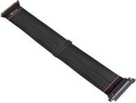 Thermaltake PCIe 4.0 Extender Kabel 16x Verlängerungskabel, Schwarz, Länge: 60 cm - Bild 1