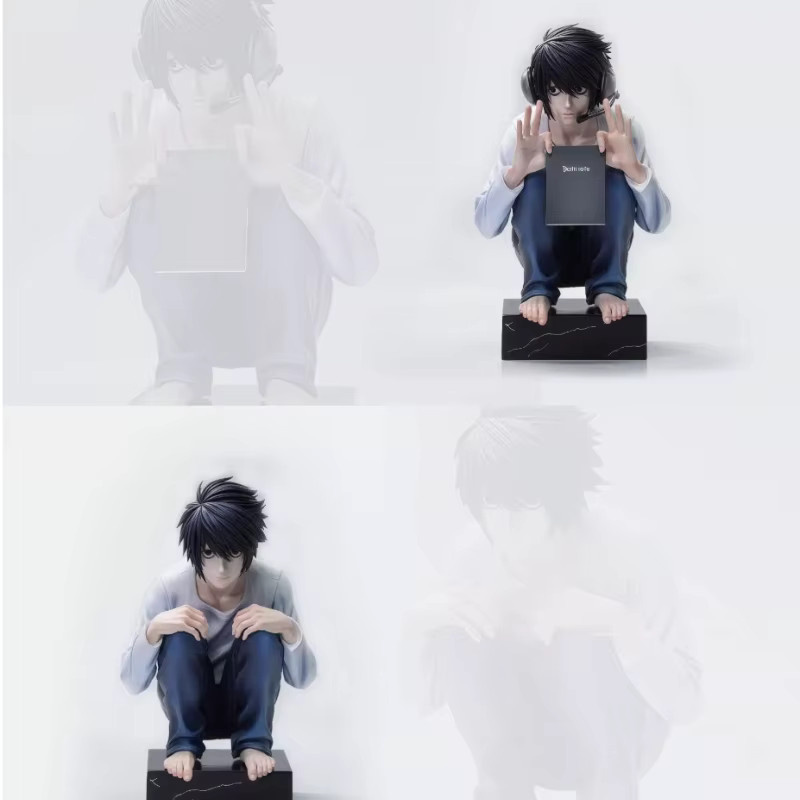 Bandai Death Note L Hockende GK-Figur, Anime-Sammlerfigur, 16cm - Bild 2