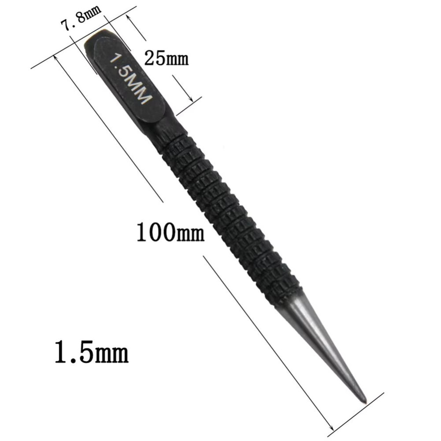 Vibratite Stahl-Anreißer aus Legierung für Metall und Holz zur Markierung beim Bohren und Ritzen, Durchmesser: 1,5 mm, 2 mm, 3 mm - Bild 2