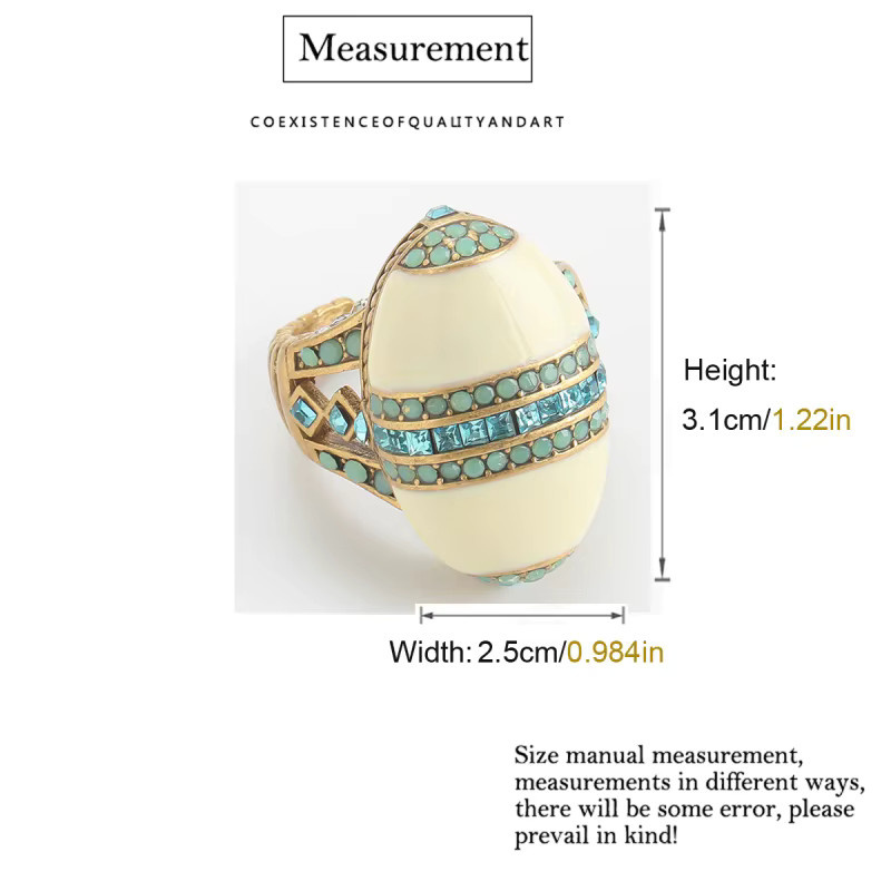 Icareu Ring, weißer Opal, Naturstein, Damen - Bild 4
