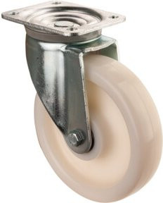 BS Schwerlastrolle L600.B15.203 in Weiß aus Kunststoff - Bild 1