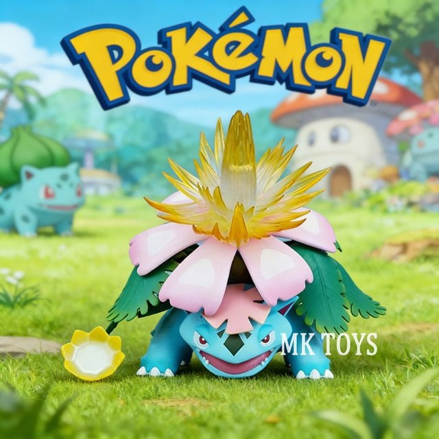 Bandai Pokémon Squirtle Mega Venusaur Actionfiguren, PVC, 15cm - Bild 1