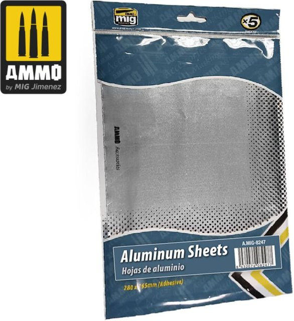 AMMO by MIG Jimenez Aluminium Sheets, 280mm x 195mm - Bild 1