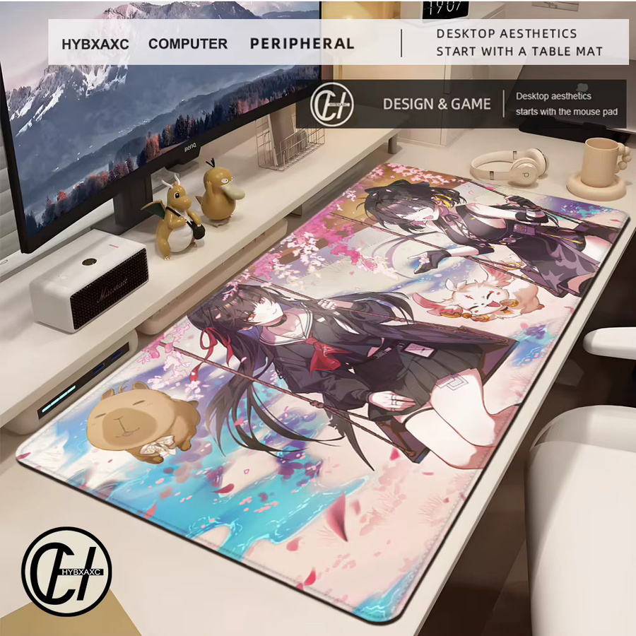 HYBXAXC Wuthering Waves Chisa Mousepad Kawaii Anime-Mädchen Gaming Mauspad in Multicolour mit rutschfester Gummibasis und HD-Druck - Bild 2