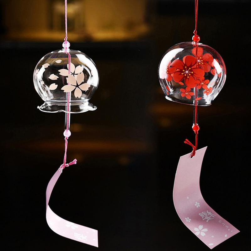 Handgefertigte japanische Windglocke Furin aus Glas für dein Zuhause oder das Büro - Bild 1