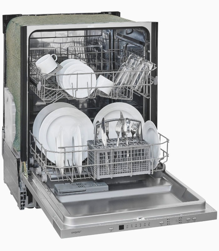 EGSP56312-E-030E Geschirrspüler in Silber, Einbaugerät aus Edelstahl mit Aquastop und Schnellprogramm - Bild 2