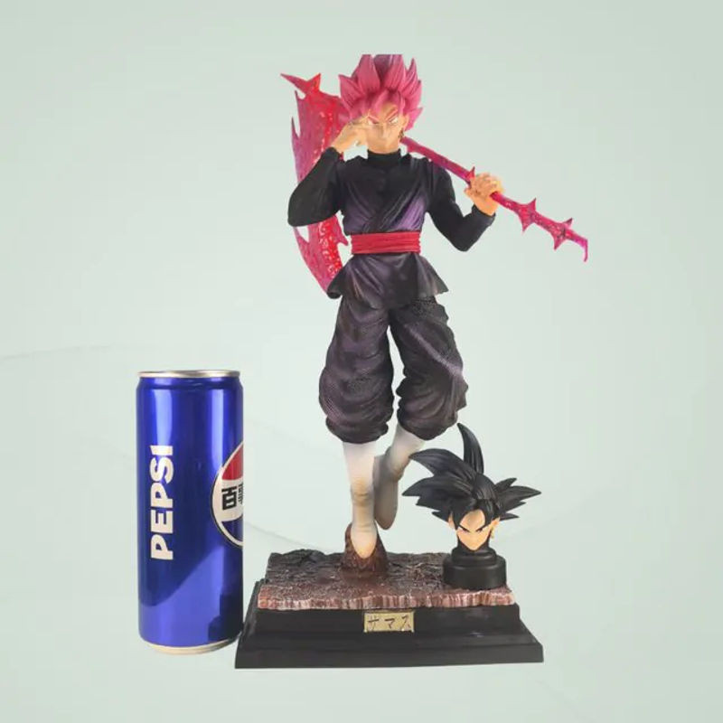 Bandai Dragon Ball Super Saiyan Zamasu GK Figur Rosa Goku mit Doppelkopf-Skulptur Anime-Modell aus Kunststoff - Bild 1
