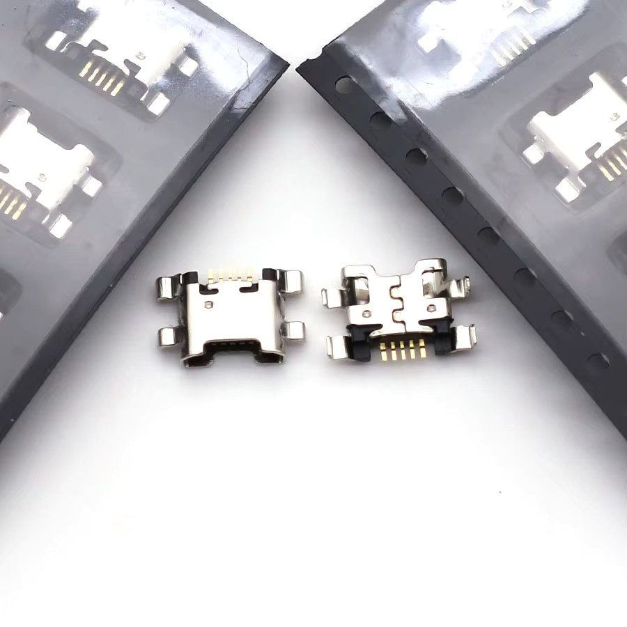 100 Stück USB-C Lade Dock Ladegerät Port Stecker Jack für Huawei Y6 Prime Y9 Y5 2018 Y7 Pro P Smart Plus 2019 G10 Plus in Silber - Bild 3