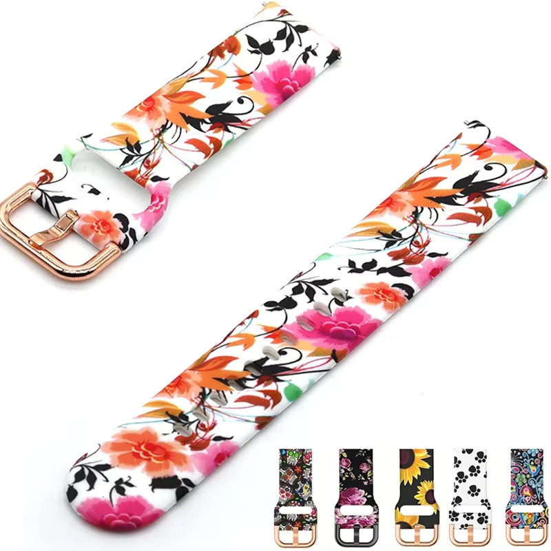 Armband Silikon, Bunt, Damen, 20mm/22mm - Bild 1