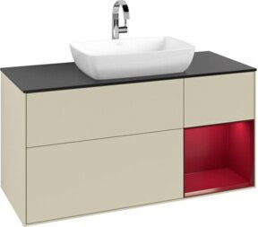 V&B Waschtischunterschrank Finion in Silbergrau lackiert, Breite: 120 cm, Tiefe: 50,1 cm, Höhe: 50,1 cm - Bild 1