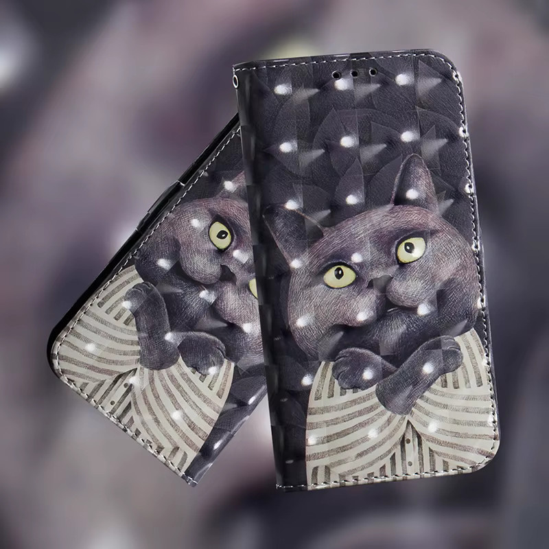Leder-Handyhülle mit Kartensteckplatz und Brieftaschenfunktion für iPhone 11, 12 Pro Max, XR, XS, max. 6, 7, 8 Plus von JESSLEI - Bild 2