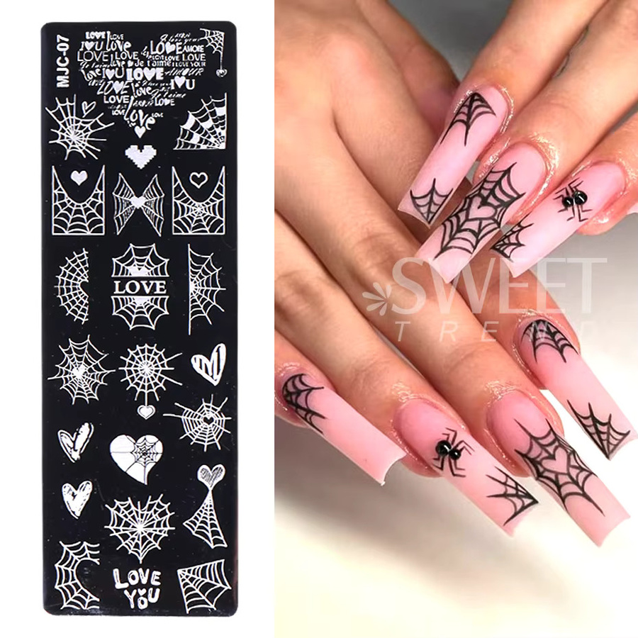 SWEET TREND Nail Art Stamping Platte Set, 3/4 Stück, Schablonen - Bild 2