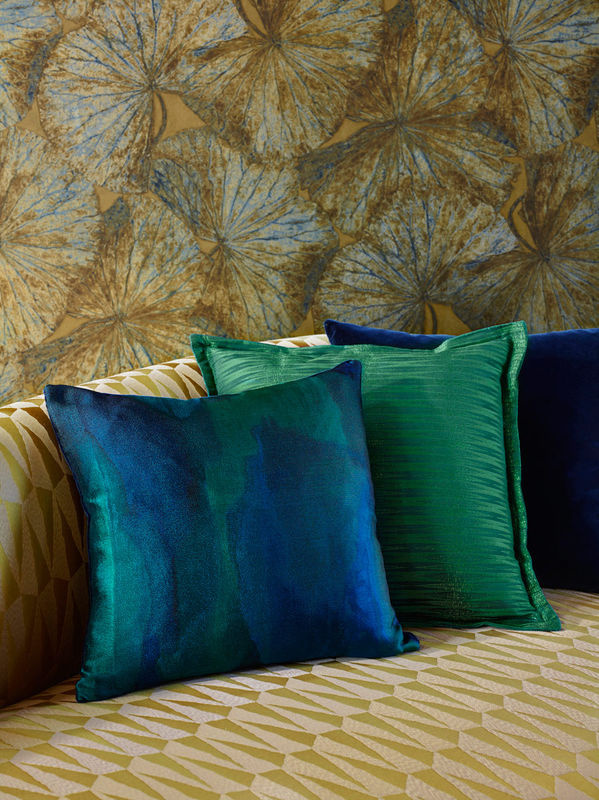 Zoffany Tapete Taisho D Tigers Eye in Gold und Multicolour mit floralem Art Deco und botanischem Muster als Vlies-Tapete mit Hochglanz-Finish - Bild 3