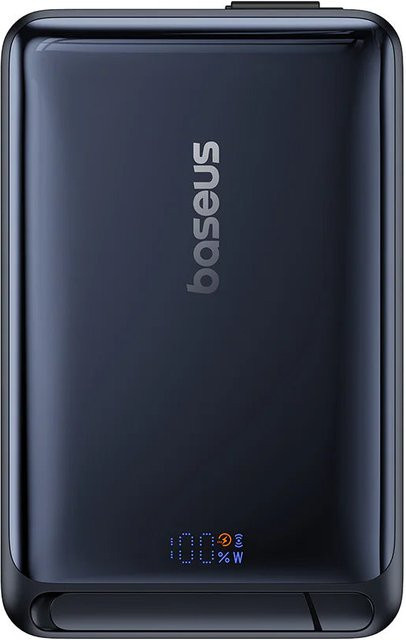 Baseus Nomos Externer Wireless-Akku, 10000mAh, 45W, PD + Qi, Schwarz - Bild 1