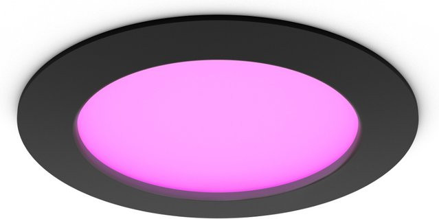 Philips Hue White & Color Ambiance Slim Recessed Einbaustrahler Schwarz 170mm 1500lm - Bild 1