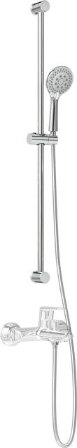 Duschsystem Set VD Home Furnishing aus Edelstahl in Chrom, Breite: 100 cm - Bild 1