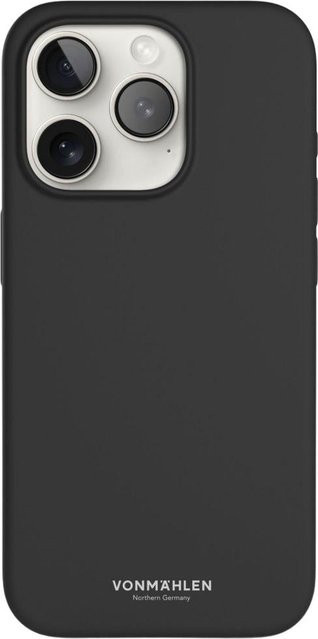 Vonmählen Eco Silicone Case MagSafe kompatible Schutzhülle aus Silikon für iPhone 15 Pro in Black - Bild 1