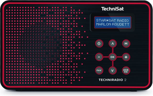Technisat Techniradio 2 DAB Radio in Schwarz/Rot - Bild 1