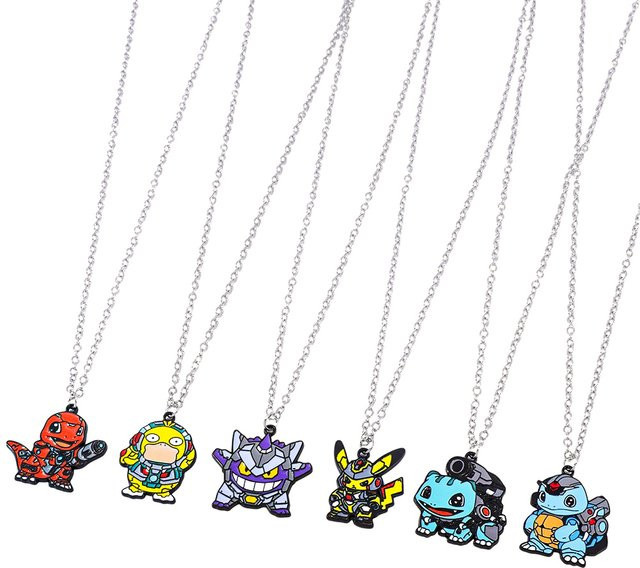 Bandai Halskette Pikachu, Metall, Silber, Unisex - Bild 1