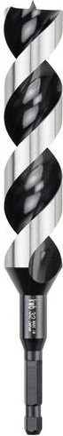 KWB Schlangenbohrer 32 mm, Gesamtlänge: 235 mm, 1/4 Zoll (6,3 mm), Schwarz/Silber - Bild 1