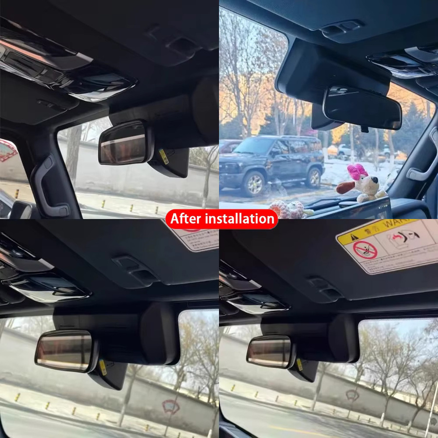 ZJCGO 4K Dashcam mit Front- und Heckkamera für BAW EMC 212 T01 T10 Explorer 01 2024 2025 2026, WLAN, Plug-and-Play, Schwarz - Bild 3