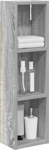 Wandmontierter Badezimmerschrank Yiwydaa in Grau mit Regalfach, B/T/H: 20 x 14 x 70 cm - Bild 1