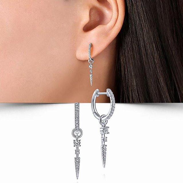YIRAN Jewelry Ohrringe, Kupfer, Zirkonia, brown, Damen - Bild 1