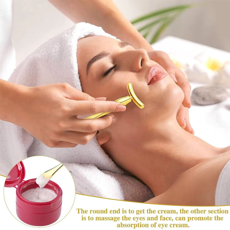 FITPERT Augencreme Applikator Metall, Gesichtsmassagegerät, Damen - Bild 3