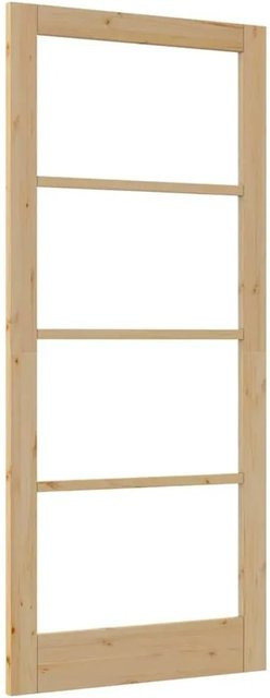 vidaXL Interior Tür ORKDAL in Braun mit Glas und Kiefernholz, B: 93 cm, H: 211 cm - Bild 1