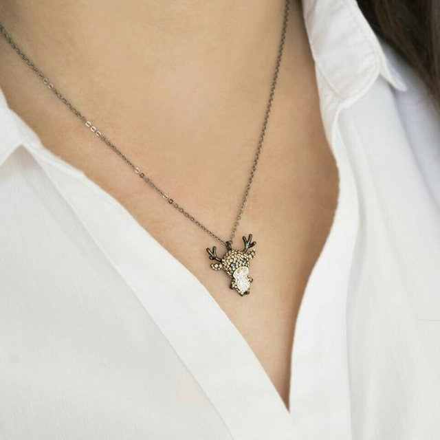 Swarovski Halskette, Gold, Kristall, Damen, Verspielt - Bild 1