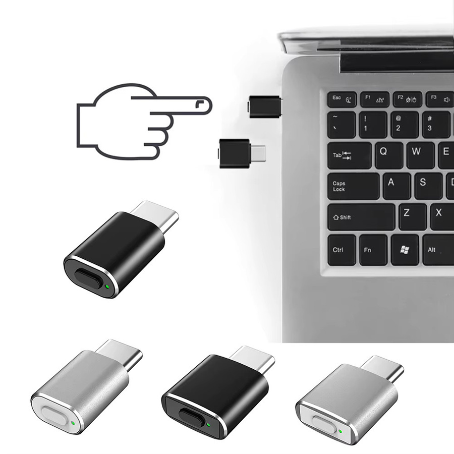APWIKOGER USB-C Maus-Jiggler mit Schaltknopf, automatisches Mausbewegungsgerät in Schwarz oder Silber zur Aktivierung von Computer und Laptop ohne Treiberinstallation - Bild 5