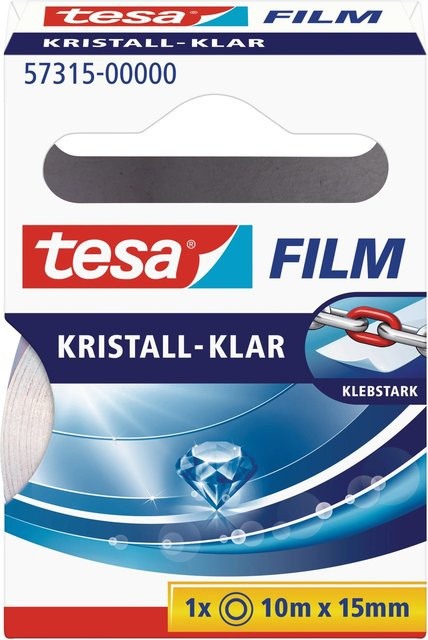 tesafilm kristall-klar Transparent Klebefilm aus Polypropylen-Folie, Breite: 15 mm, Länge: 10 m - Bild 2