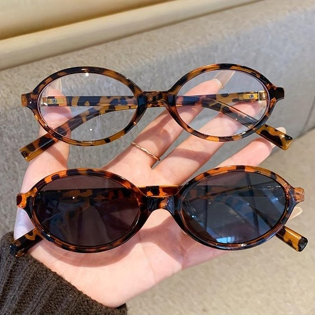 Dote Korrektionsbrille, Oval, Vollrand, Kunststoff, Braun, Damen - Bild 1