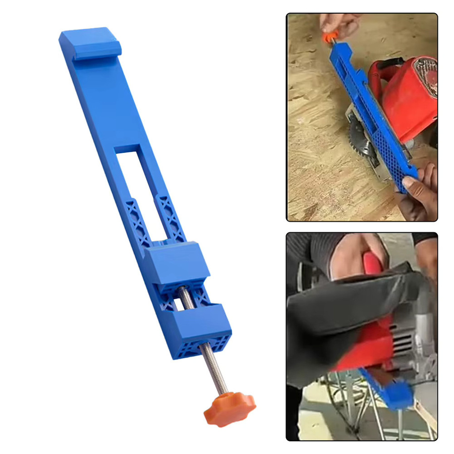 DAZZLEEX Einstellbare Schneidemaschinen Basis Guide für Kreissägen und Fräsen in Blau - Bild 3