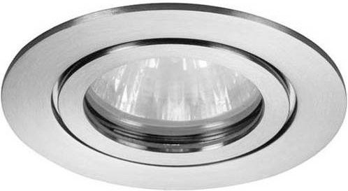 Brumberg LED Einbaustrahler GU10 Weiß mit Glas und Edelstahl, IP54, Rund - Bild 1