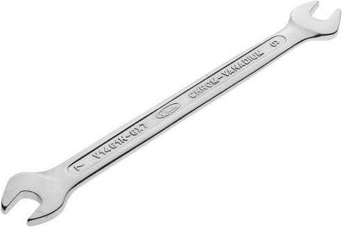 Vigour Doppel-Maulschlüssel Silber Schlüsselweite 6 mm und 7 mm - Bild 1